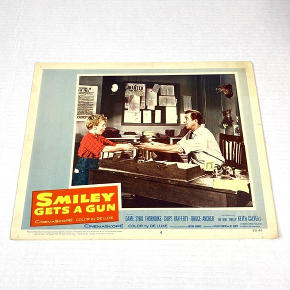Smiley Gets a Gun 1959 Lobby Card Movie Poster Australian Western Chips Rafferty - Picture 1 of 6